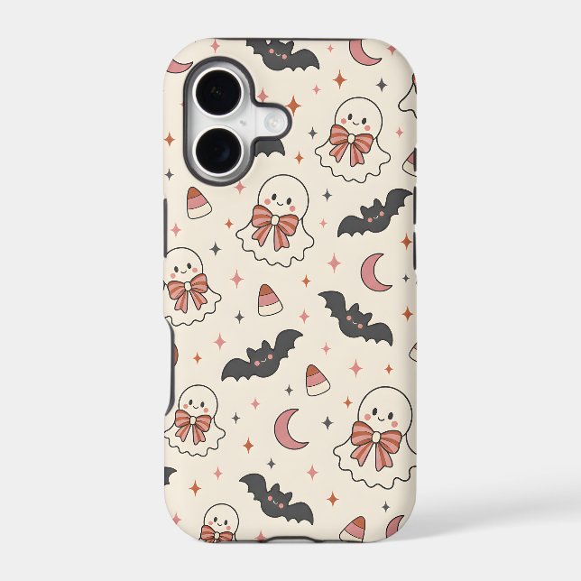 Seamless Spooky Cute Fall Design Case-Mate iPhone Case (Back)