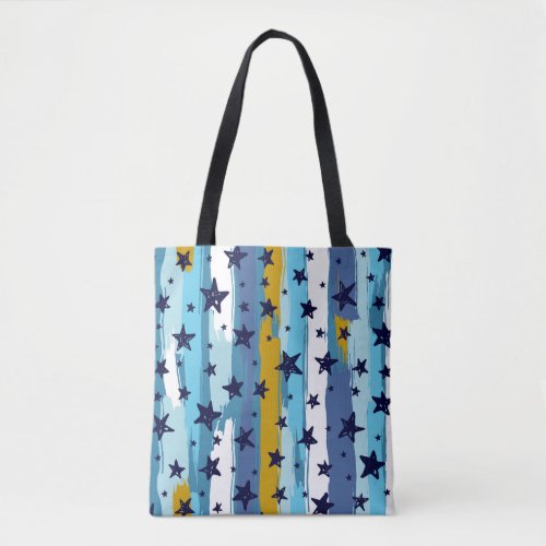 Seamless Star Pattern Versatile Background Tote Bag