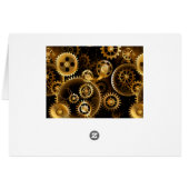 Seamless Steampunk Brass Gears (Back Horizontal)