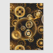 Seamless Steampunk Brass Gears (Front)