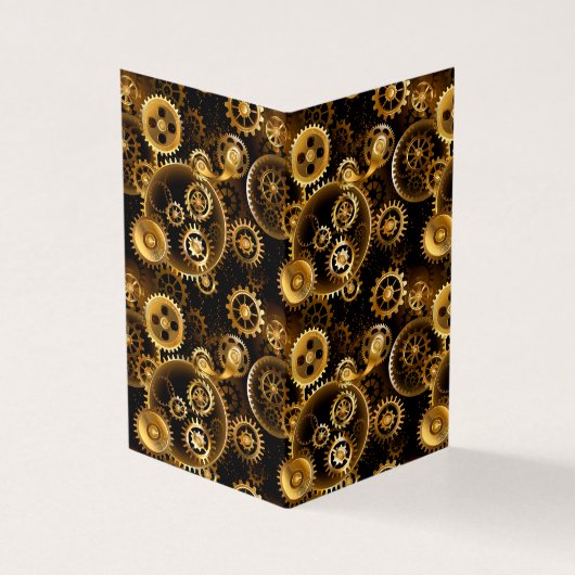 Seamless Steampunk Brass Gears (Outside)