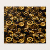 Seamless Steampunk Brass Gears (Outside Unfolded)