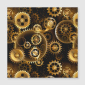Seamless Steampunk Brass Gears (Front)