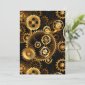 Seamless Steampunk Brass Gears (Standing Front)