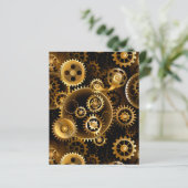 Seamless Steampunk Brass Gears (Standing Front)