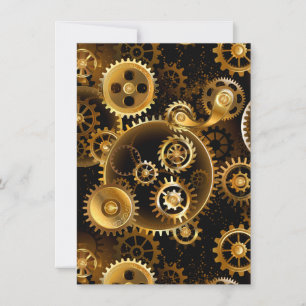 Seamless Steampunk Brass Gears Announcement