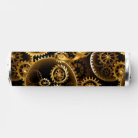 Seamless Steampunk Brass Gears