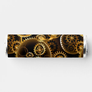 Seamless Steampunk Brass Gears Breath Savers® Mints