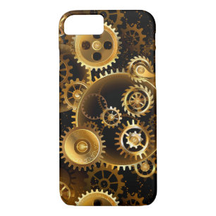 Seamless Steampunk Brass Gears iPhone 8/7 Case