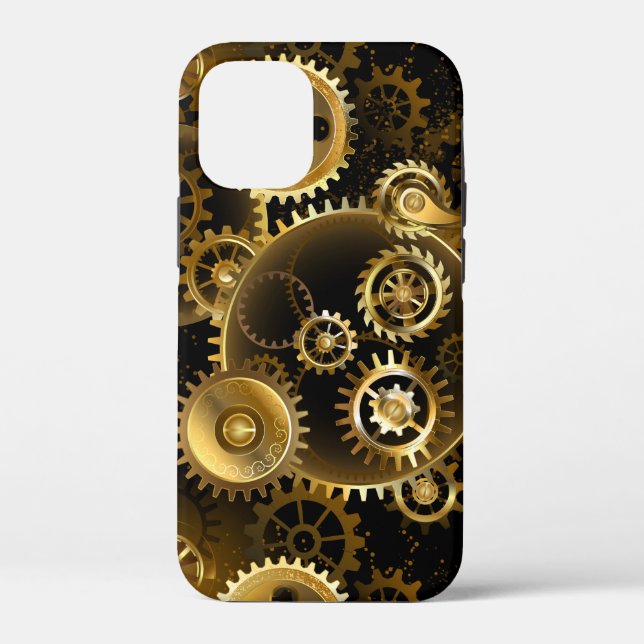 Seamless Steampunk Brass Gears Case-Mate iPhone Case (Back)
