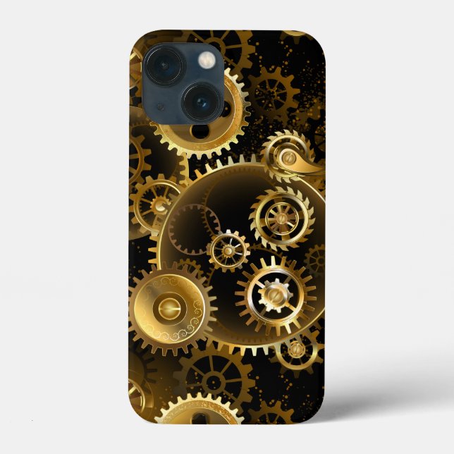 Seamless Steampunk Brass Gears Case-Mate iPhone Case (Back)