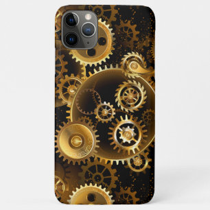 Seamless Steampunk Brass Gears iPhone 11 Pro Max Case