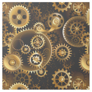 Seamless Steampunk Brass Gears Gallery Wrap