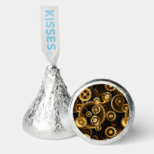 Seamless Steampunk Brass Gears Hershey®'s Kisses®