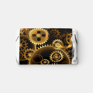 Seamless Steampunk Brass Gears Hershey's Miniatures