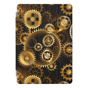 Seamless Steampunk Brass Gears iPad Pro Cover