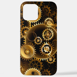 Seamless Steampunk Brass Gears iPhone 12 Pro Max Case