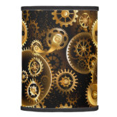 Seamless Steampunk Brass Gears Lamp Shade (Right)