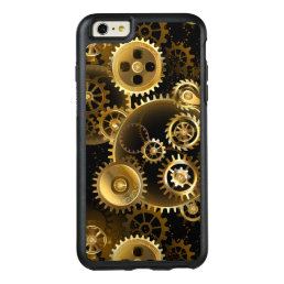 Seamless Steampunk Brass Gears OtterBox iPhone 6/6s Plus Case