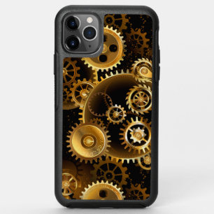 Seamless Steampunk Brass Gears OtterBox Symmetry iPhone 11 Pro Max Case