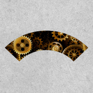 Seamless Steampunk Brass Gears Patch