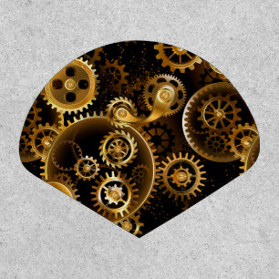 Seamless Steampunk Brass Gears Patch