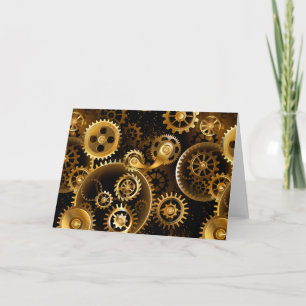 Seamless Steampunk Brass Gears Program