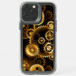 Seamless Steampunk Brass Gears Speck iPhone 13 Pro Max Case