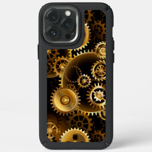 Seamless Steampunk Brass Gears Speck iPhone 13 Pro Max Case