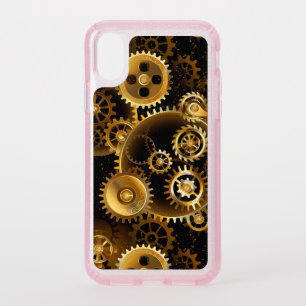 Seamless Steampunk Brass Gears Speck iPhone X Case