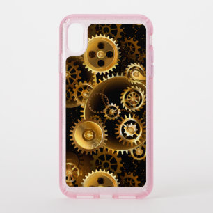 Seamless Steampunk Brass Gears Speck iPhone XS Max Case