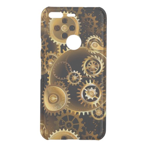 Seamless Steampunk Brass Gears Uncommon Google Pixel Case