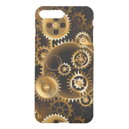 Seamless Steampunk Brass Gears iPhone 8 Plus7 Plus Case