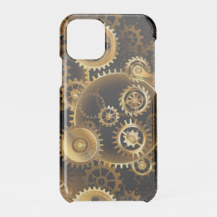 Seamless Steampunk Brass Gears iPhone 11 Pro Case