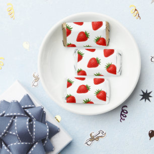 Seamless Strawberry Pattern Cute Red Fruit Hershey's Miniatures
