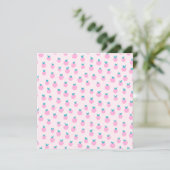 Seamless Strawberry Pattern – Pastel Pink Cute (Standing Front)