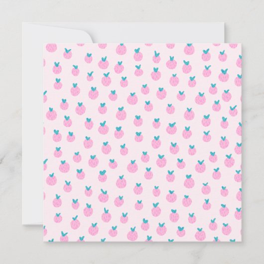 Seamless Strawberry Pattern – Pastel Pink Cute (Front)