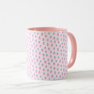 Seamless Strawberry Pattern – Pastel Pink Cute Mug