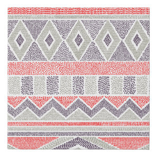 Seamless striped ethnic pattern. Tribal and aztec Faux Canvas Print