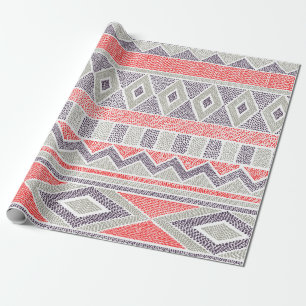 Seamless striped ethnic pattern. Tribal and aztec Wrapping Paper