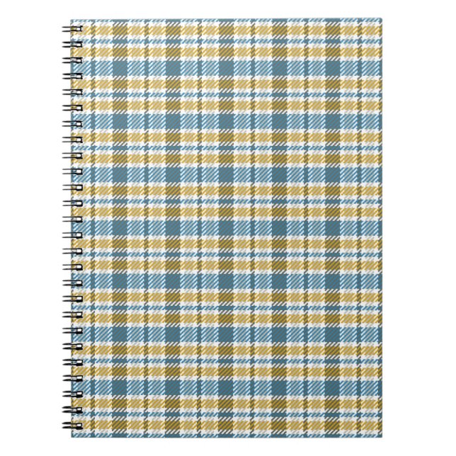 Seamless tartan,  plaid pattern. Background. Vinta Notebook (Front)