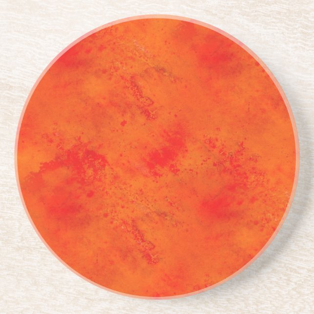 Seamless Texture Background Abstract Orange And Drink Coaster (Front)