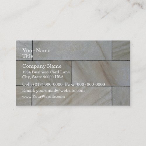 Seamless Texture Of Stone Wall Tile Business Card