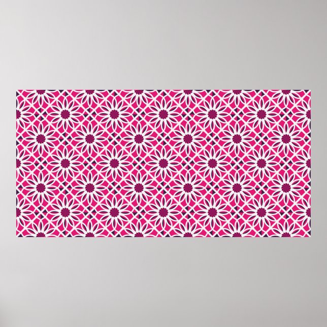 Seamless texture with arabic geometric ornament. V Poster (Front)
