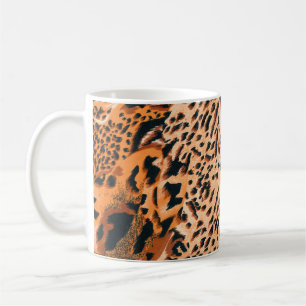 Seamless tiger, leopard and jaguar. Seamless textu Coffee Mug