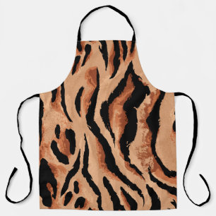 seamless tiger, leopard skin pattern apron