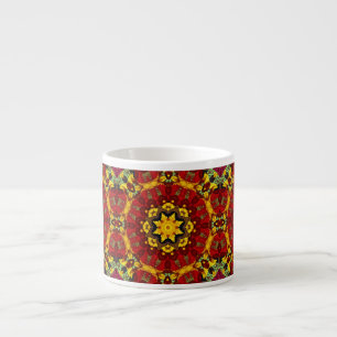 Seamless tile ornamental abstract pattern espresso cup
