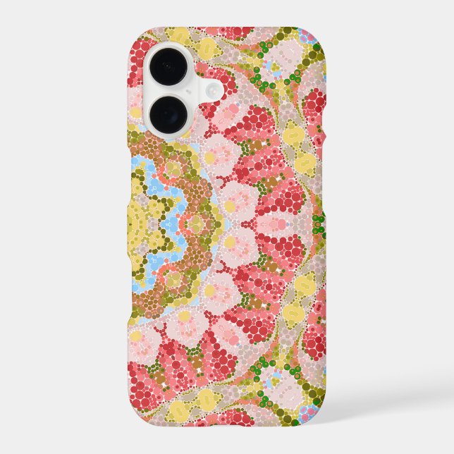 Seamless tile ornamental abstract pattern tile mos iphone case (Back)