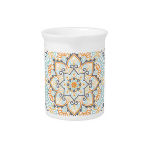 Seamless tile pattern: decorative, versatile desig beverage pitcher