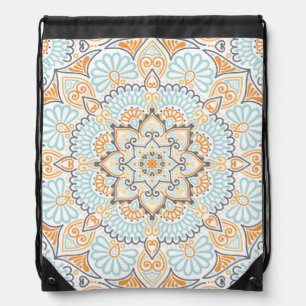 Seamless tile pattern: decorative, versatile desig drawstring bag
